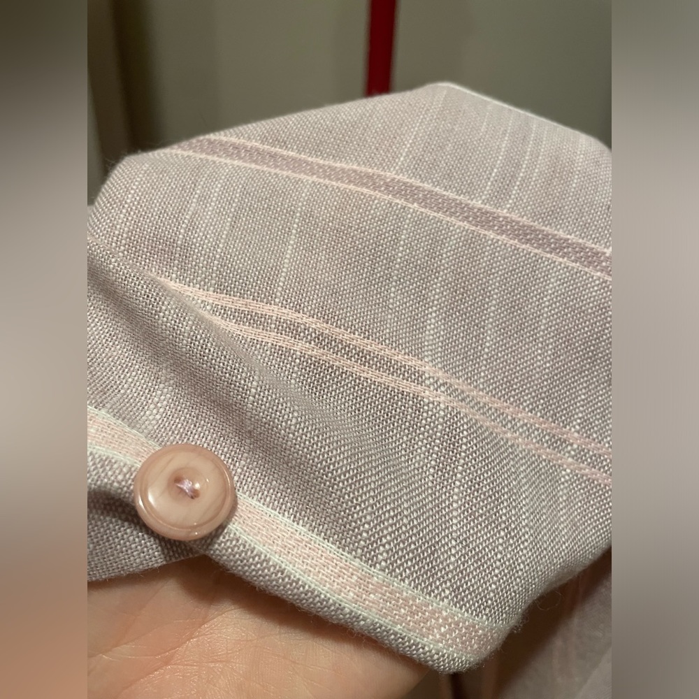 Vintage 80s Pastel Pink & Purple Striped A-Line Midi Skirt – Fits a size Small - Picture 8 of 10